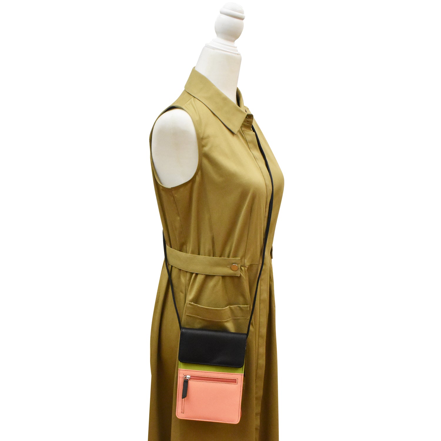 ili New York - ORGANIZER ON A STRING - 6824 - Peach Multi