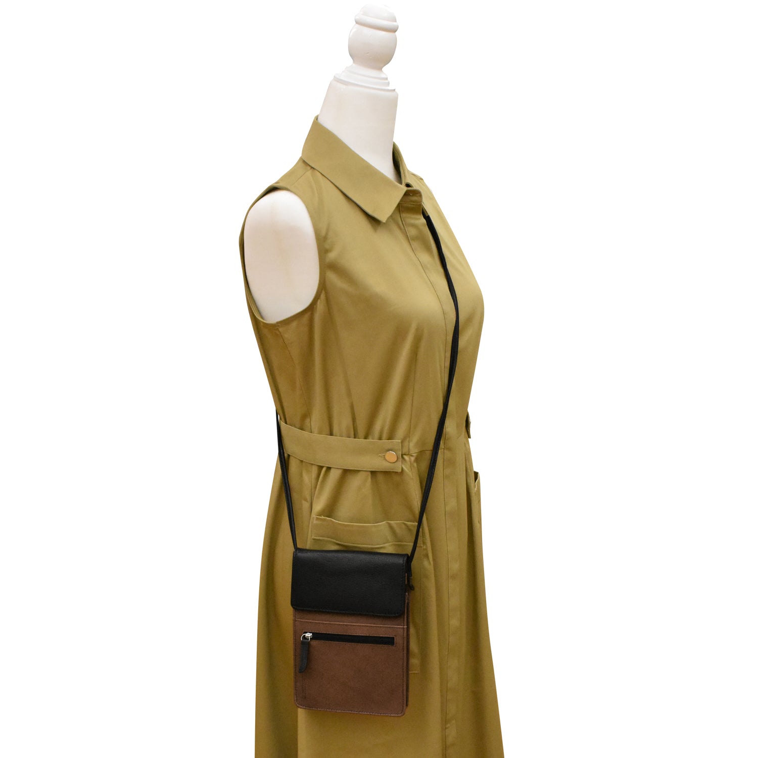 ili New York - ORGANIZER ON A STRING - 6824 - Toffee/Black