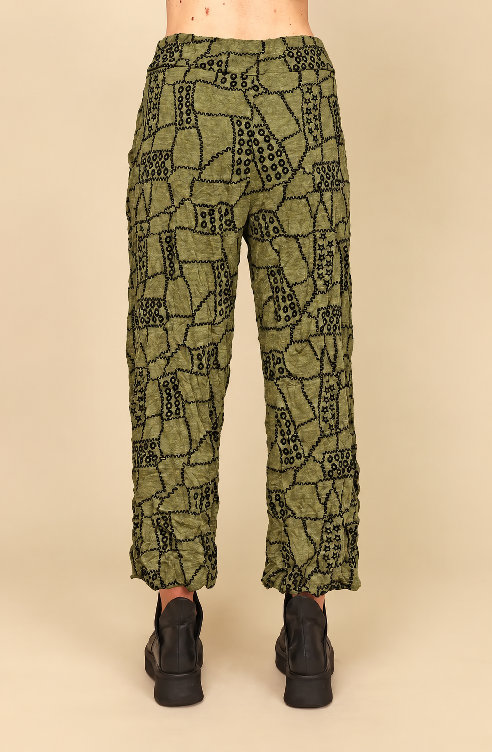 Chalet Recycled Crinkle Jersey Flowy Tilley Pant - C68355