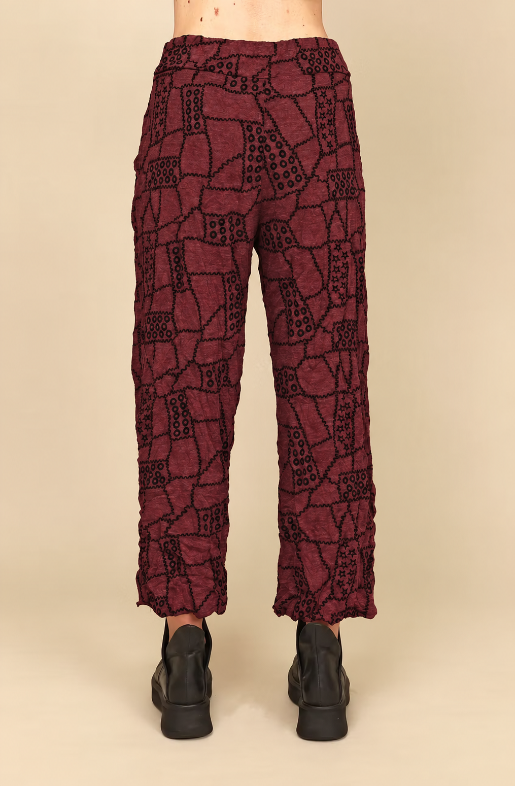 Chalet Recycled Crinkle Jersey Flowy Tilley Pant - C68355