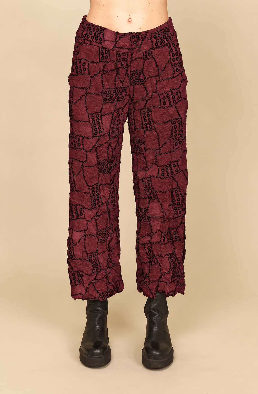 Chalet Recycled Crinkle Jersey Flowy Tilley Pant - C68355