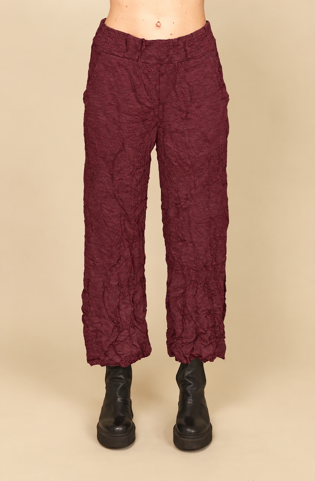 Chalet Recycled Crinkle Jersey Flowy Tilley Pant - C68355