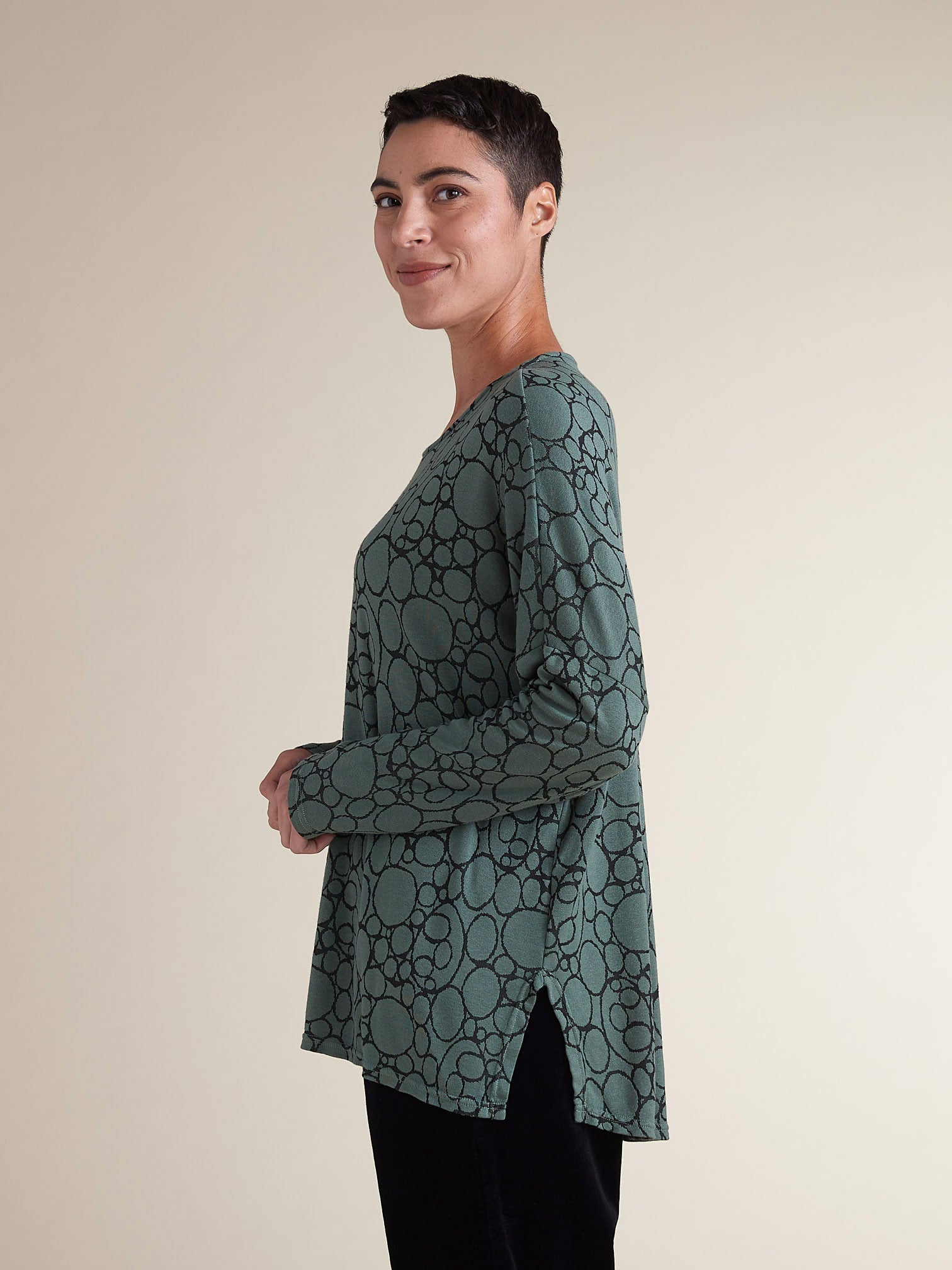 CUT LOOSE - Ring Jacquard Top - 6847921