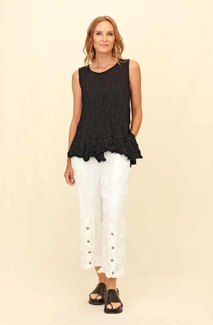 Chalet Brennix Euro Crush Bubble Asymmetric Tank Top - T71004