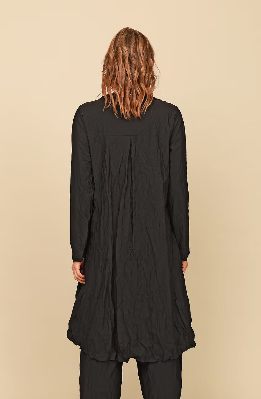 Chalet Carey Nylon Parachute Long Button Down Shirt with Pockets - TN65801