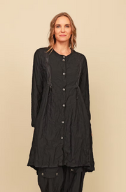 Chalet Carey Nylon Parachute Long Button Down Shirt with Pockets - TN65801