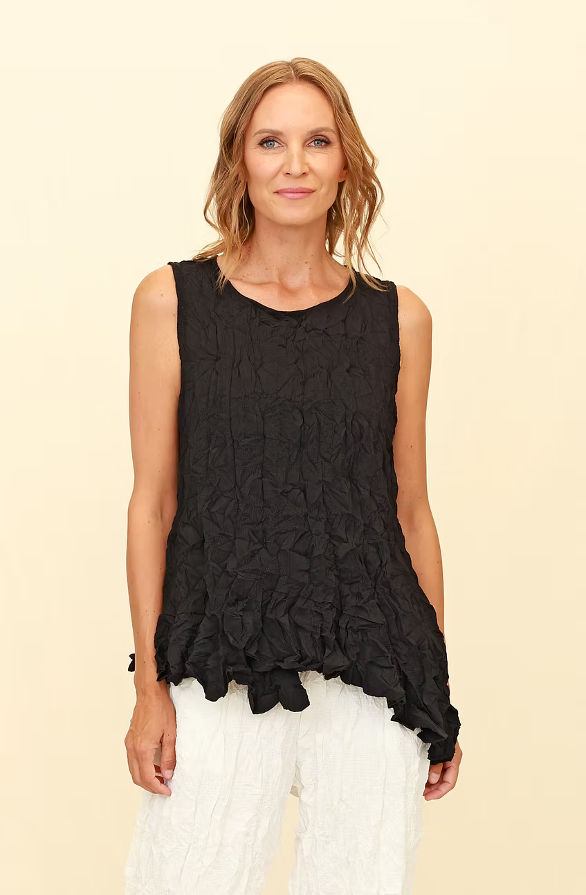 Chalet Brennix Euro Crush Bubble Asymmetric Tank Top - T71004
