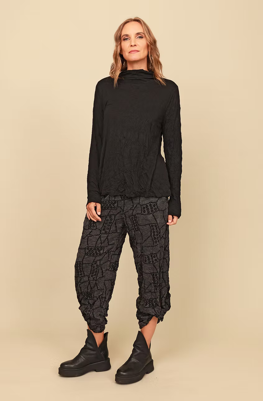 Chalet Recycled Crinkle Jersey Flowy Tilley Pant - C68355
