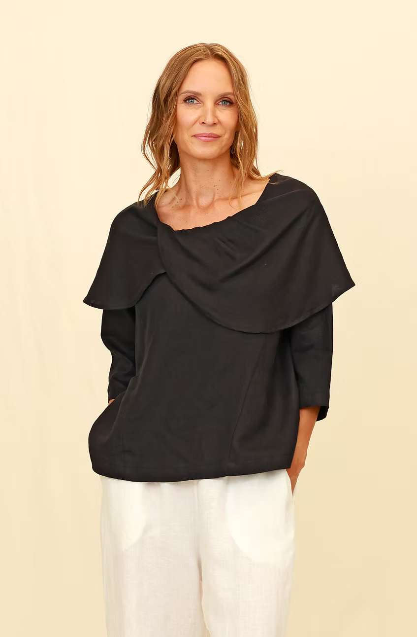 Chalet Sonnie Linen Fresco Top - H72802
