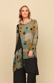Chalet Crinkle Mesh Two Toned Levi Dress - CM66078