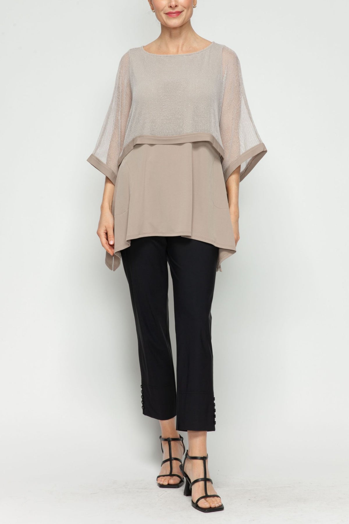 IC COLLECTION Top - 6879T - TAUPE