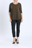 IC COLLECTION Top - 6899T -  OLIVE
