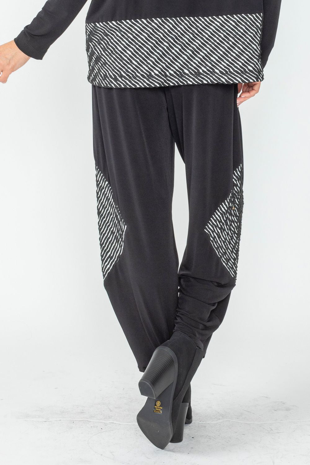 IC COLLECTION Pants - 6902P - BLACK