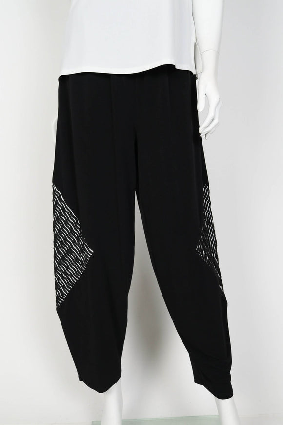 IC COLLECTION Pants - 6902P - BLACK