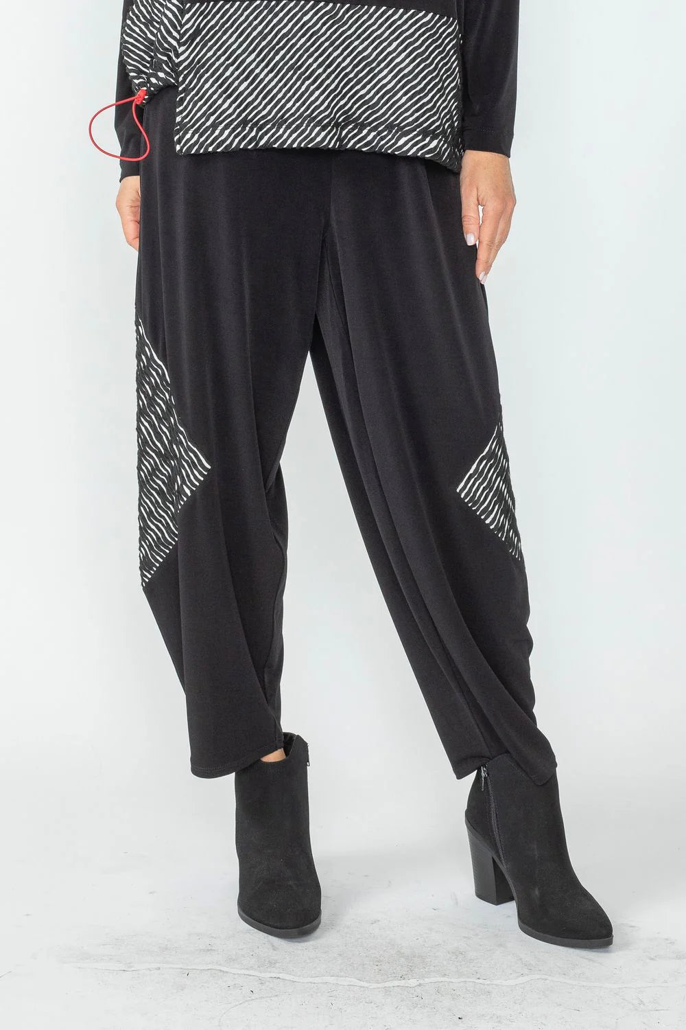 IC COLLECTION Pants - 6902P - BLACK