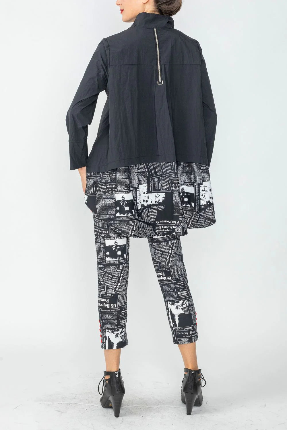 IC COLLECTION Blouse - 6919B - BLACK