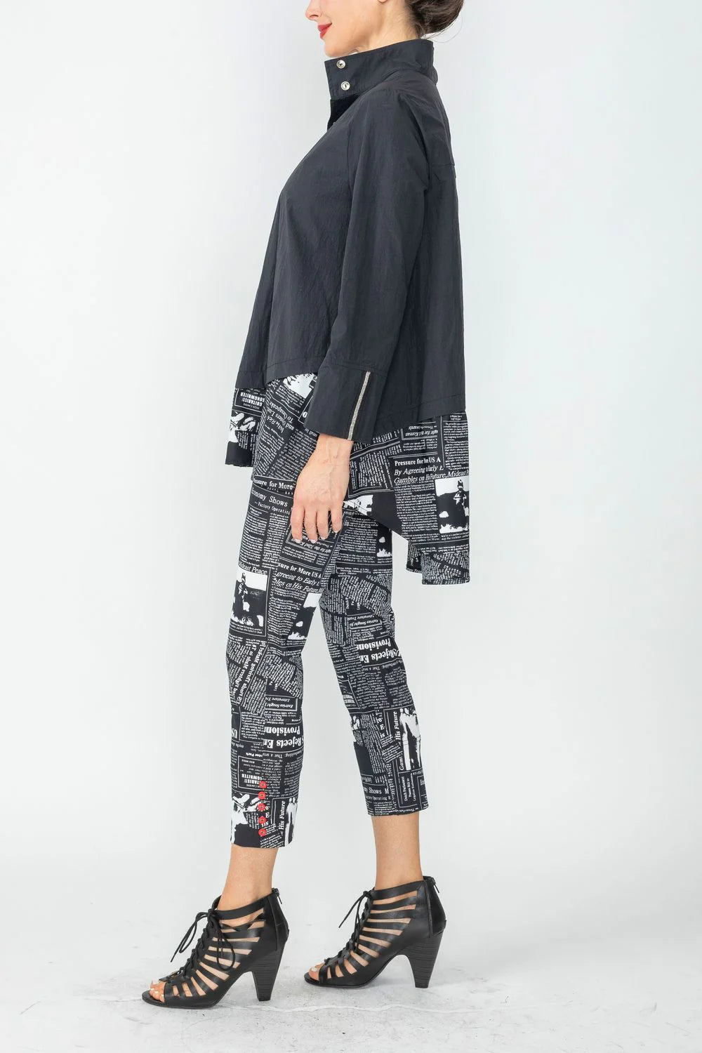 IC COLLECTION Blouse - 6919B - BLACK