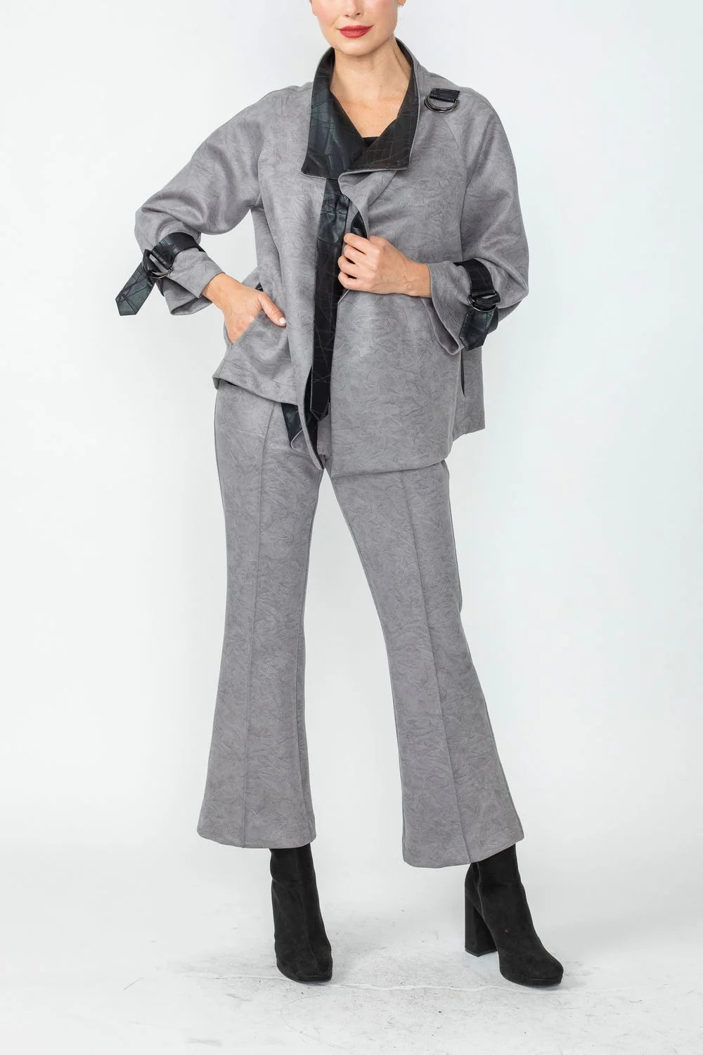 IC COLLECTION Jacket - 6932J - GRAY