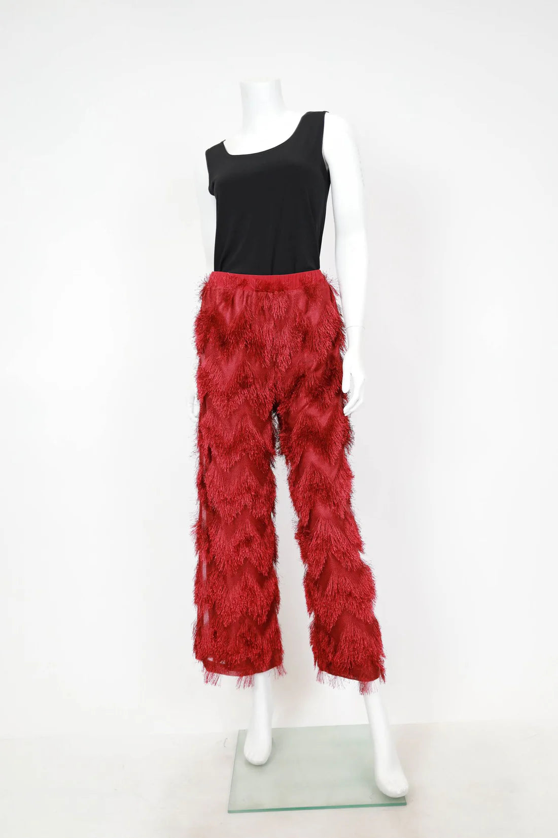 IC COLLECTION Pants - 6936P - BURGANDY
