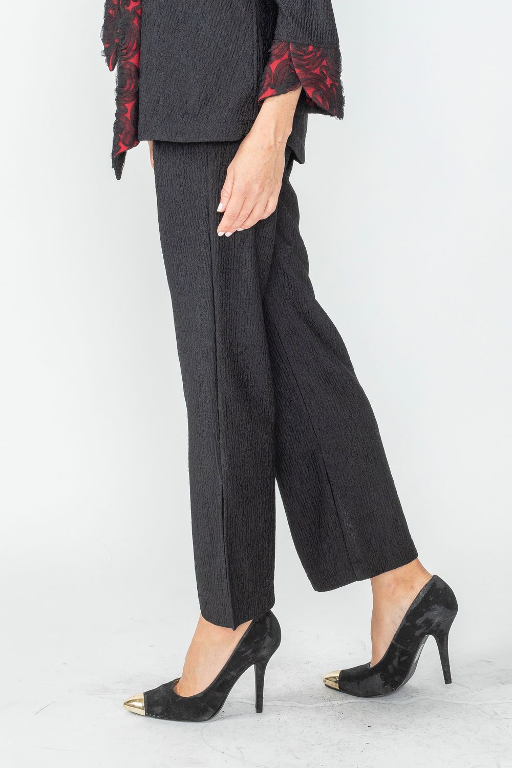 IC COLLECTION Pants - 6938P - BLACK