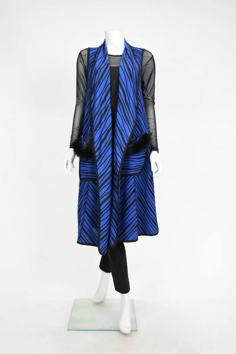 IC COLLECTION Vest- 6957V - BLUE