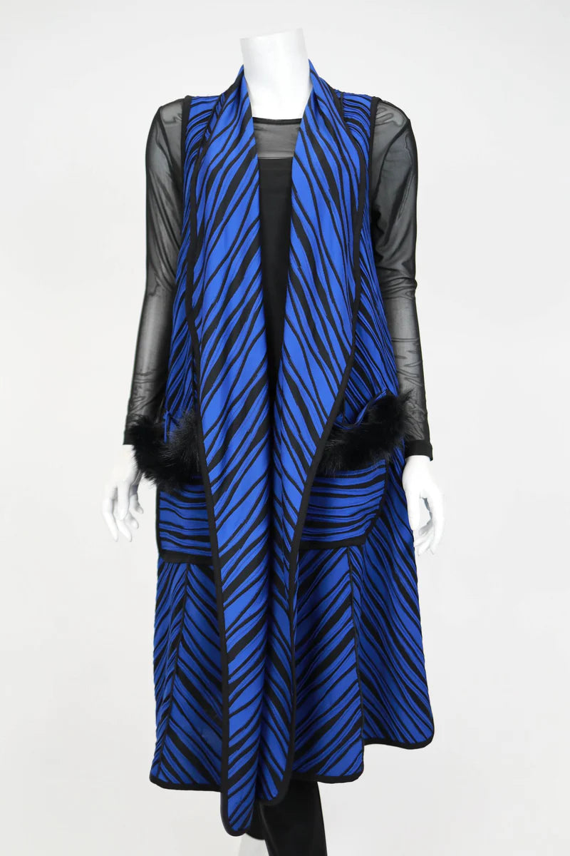 IC COLLECTION Vest- 6957V - BLUE