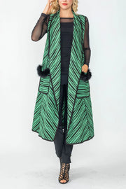 IC COLLECTION Vest- 6957V - GREEN