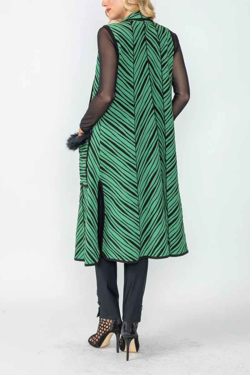 IC COLLECTION Vest- 6957V - GREEN