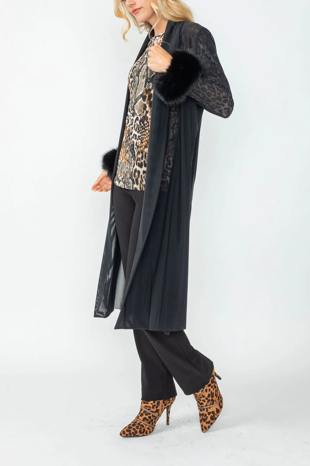 IC COLLECTION Jacket - 6963J - BLACK