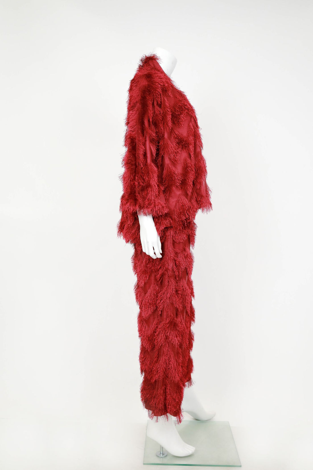 IC COLLECTION Jacket- 6966J - BURGANDY