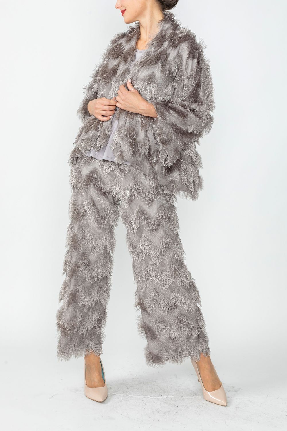 IC COLLECTION Jacket- 6966J - GRAY