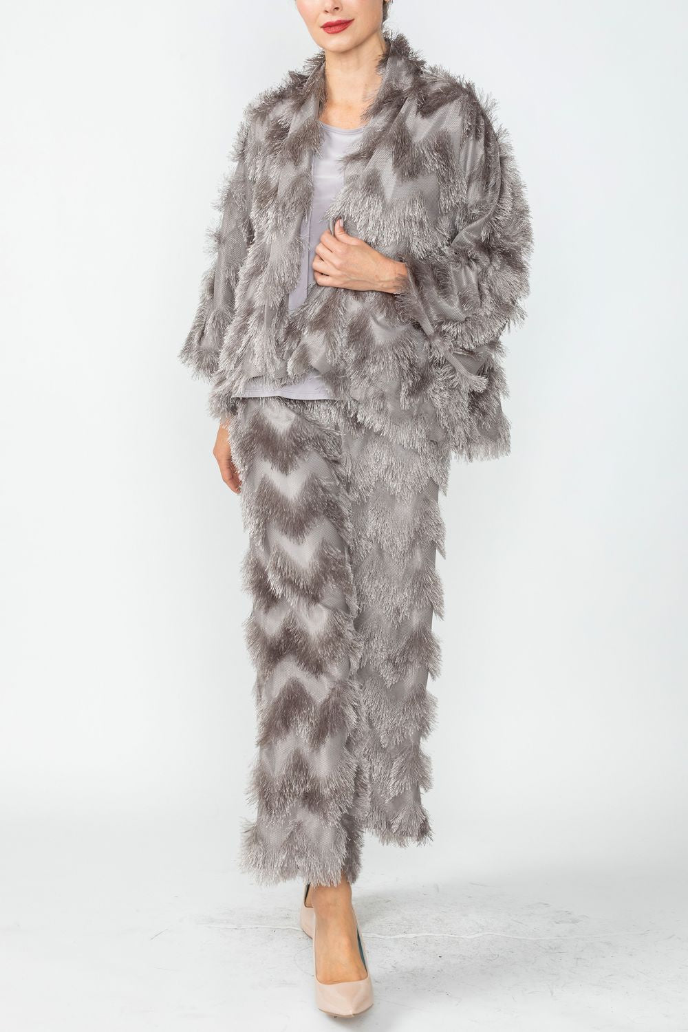 IC COLLECTION Jacket- 6966J - GRAY