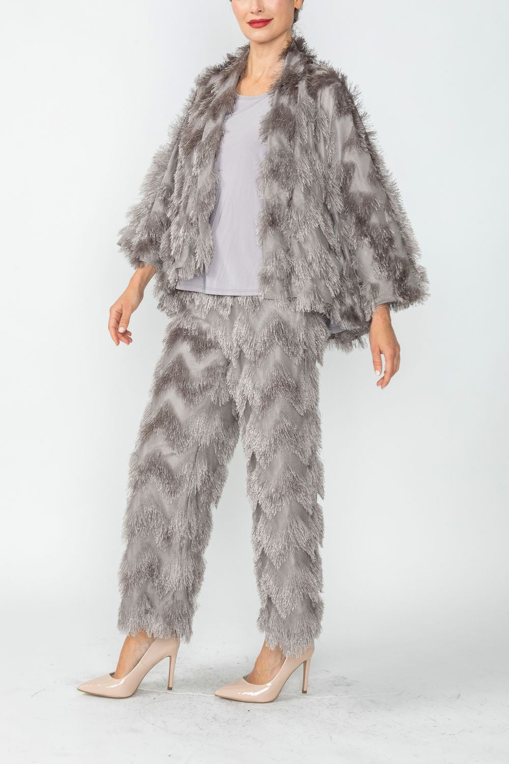 IC COLLECTION Jacket- 6966J - GRAY