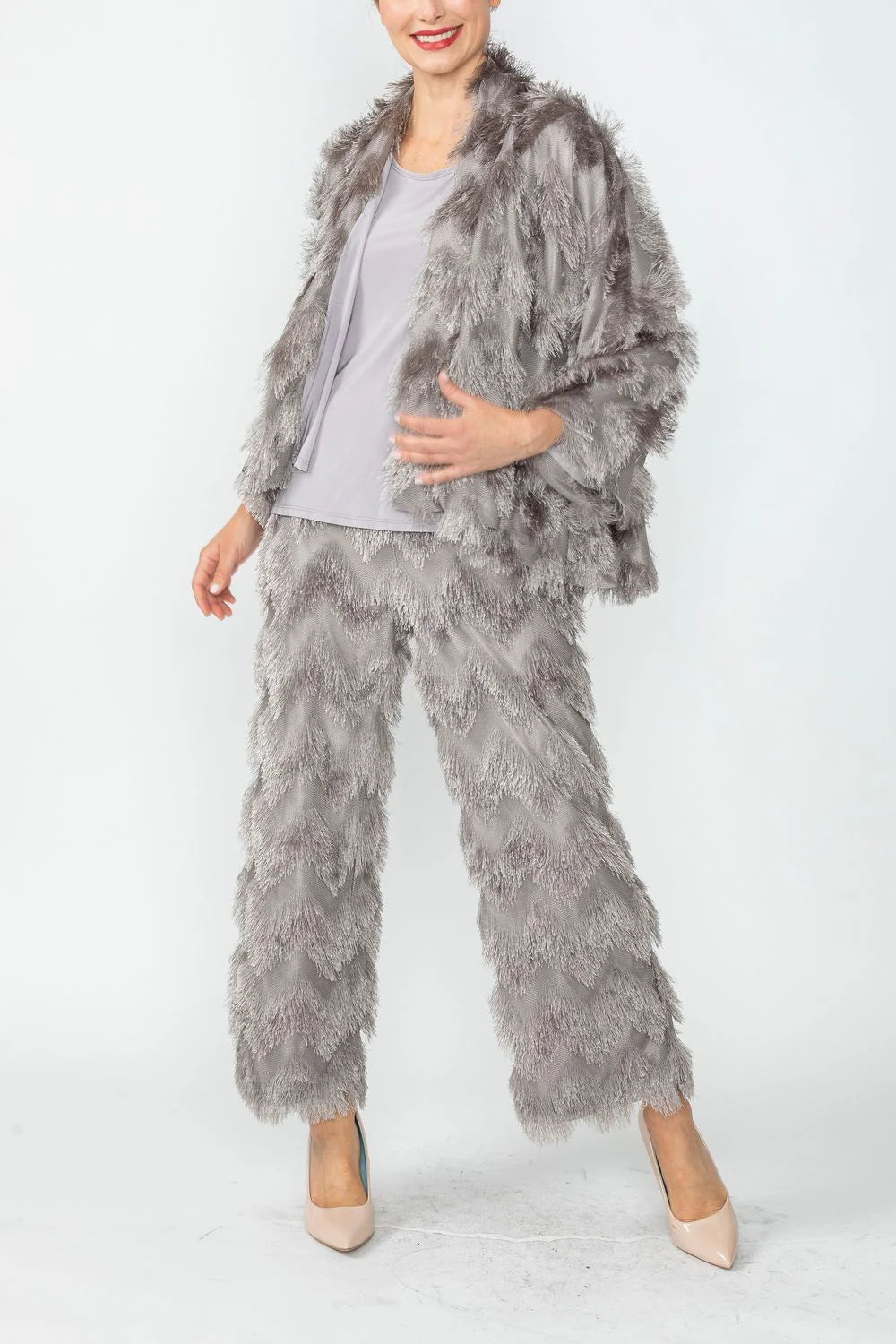 IC COLLECTION Jacket- 6966J - GRAY
