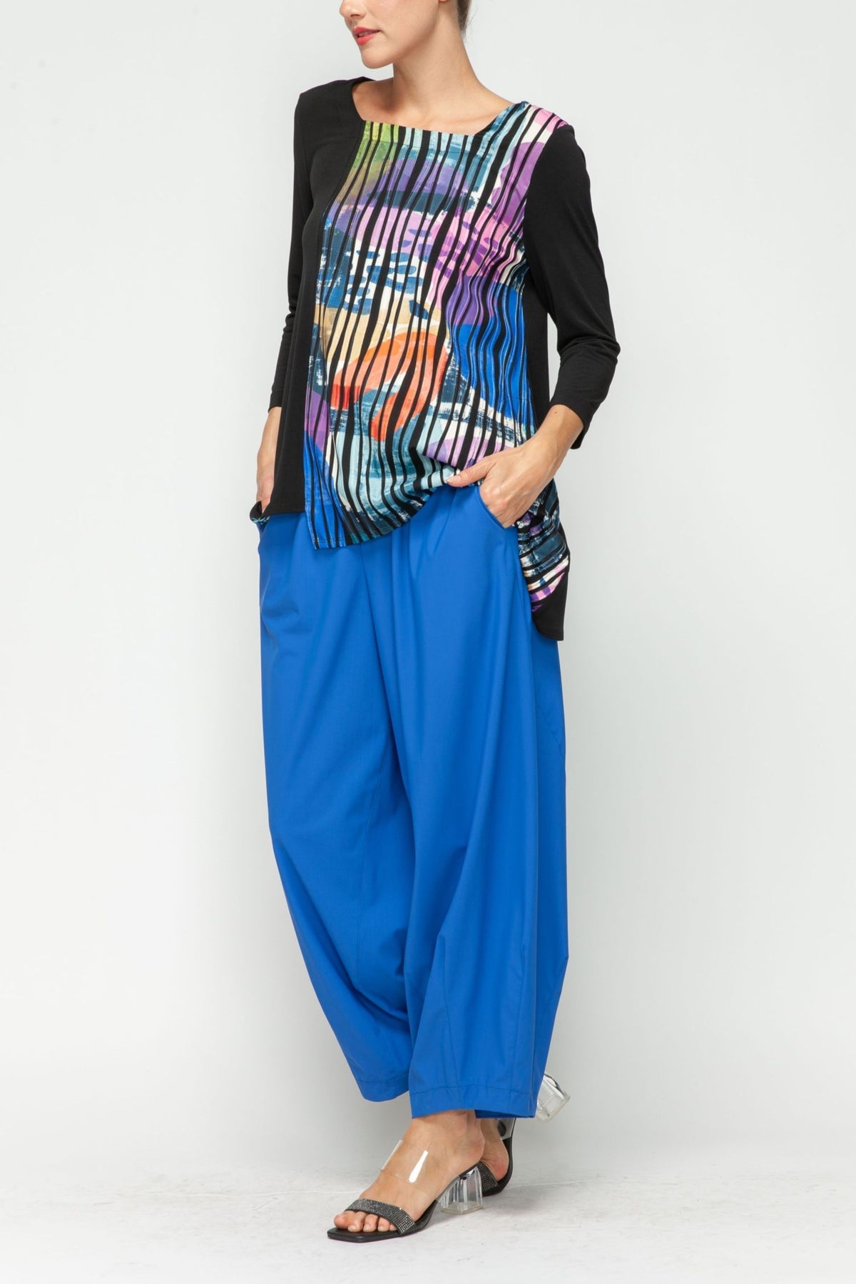 IC COLLECTION Top - 6973T - BLACK
