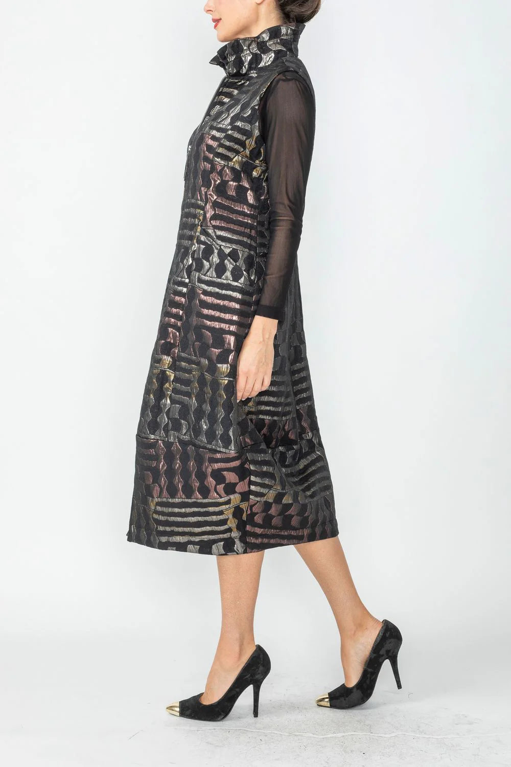 IC COLLECTION Dress - 6977D - BLACK