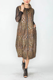 IC COLLECTION Dress - 6977D - MOCHA