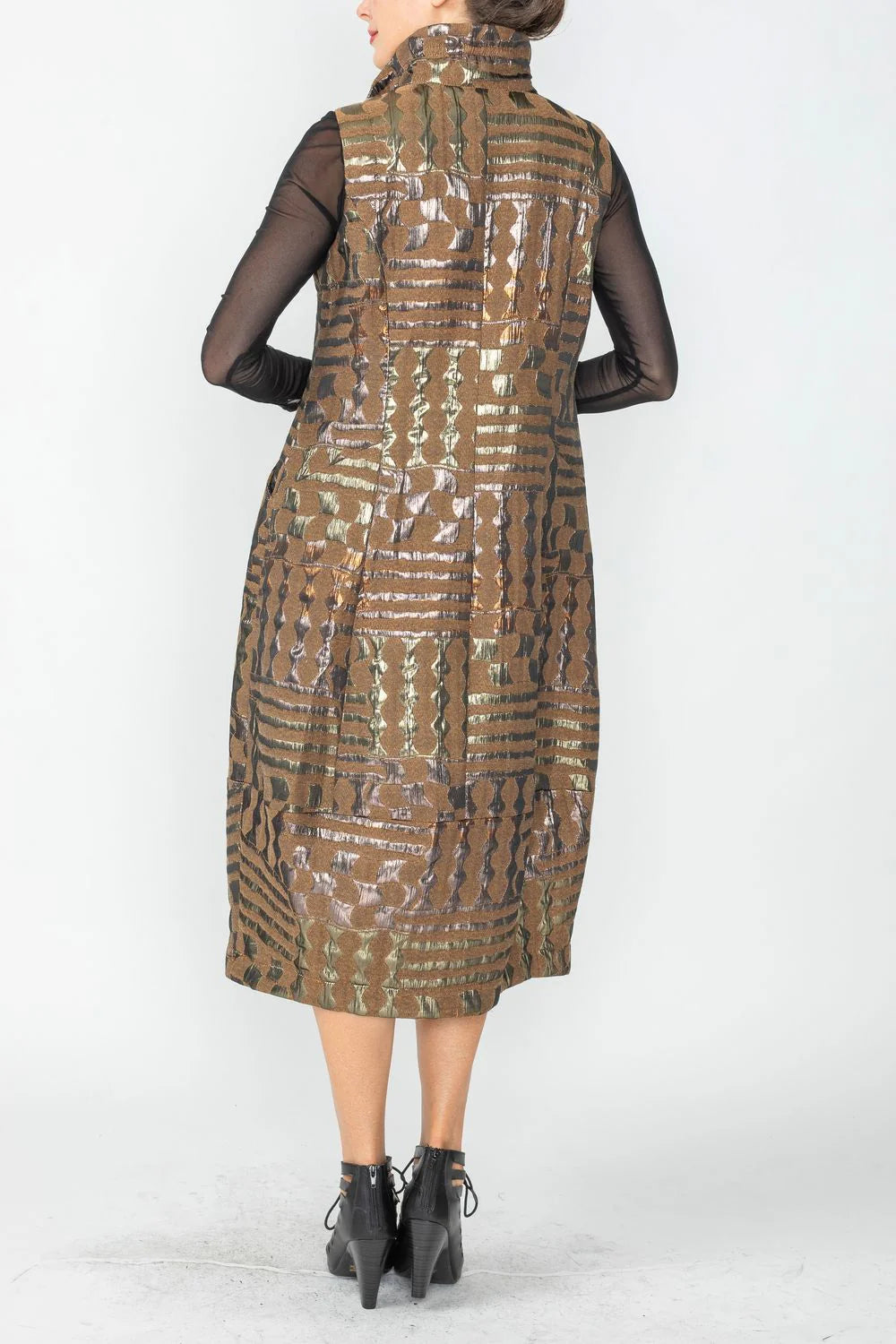 IC COLLECTION Dress - 6977D - MOCHA