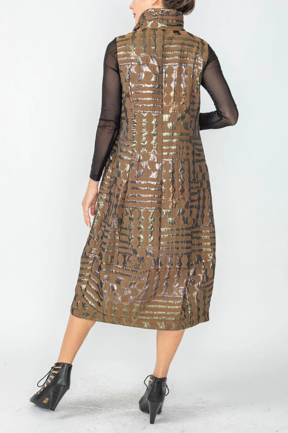 IC COLLECTION Dress - 6977D - MOCHA