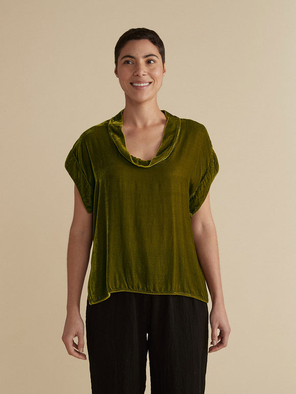 CUT LOOSE - Velvet Cowl Top - 6996139