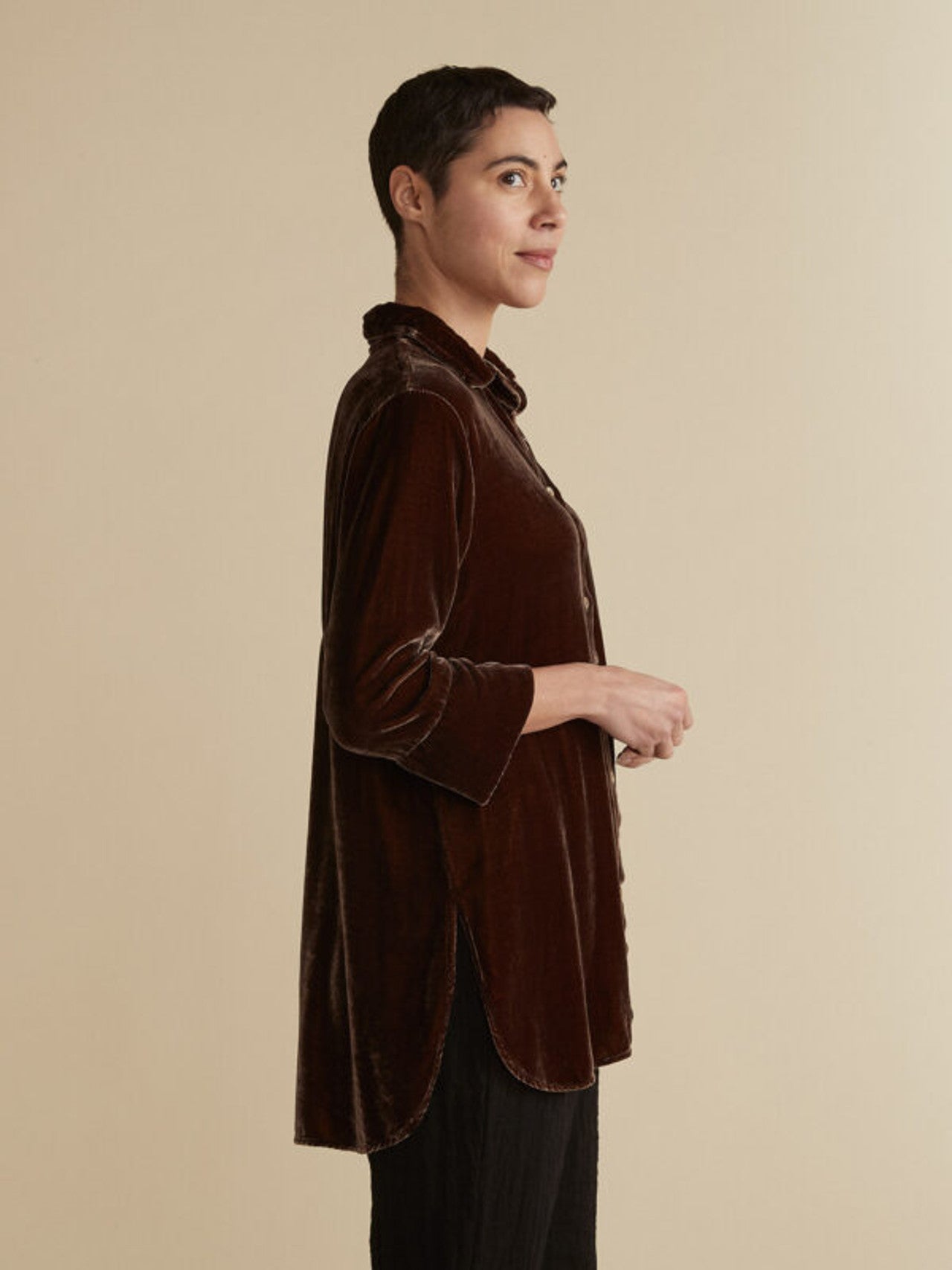 CUT LOOSE - Velvet Easy Shirt - 6996276
