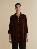 CUT LOOSE - Velvet Easy Shirt - 6996276