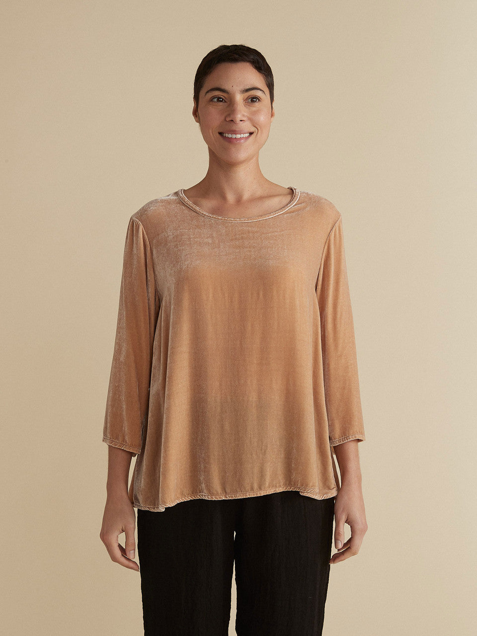 CUT LOOSE - Velvet A-line Top - 6997671