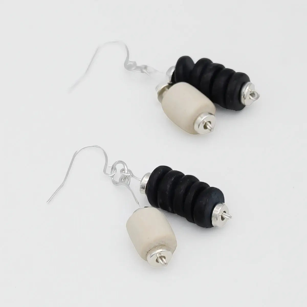 SYLCA Black Duel Drop Earring