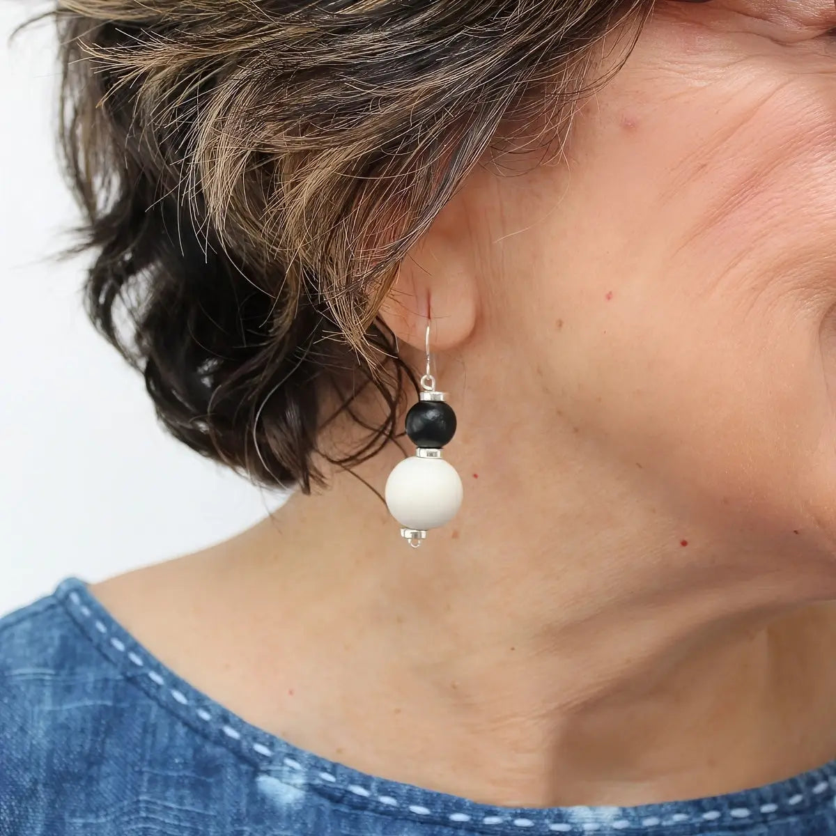 SYLCA Midnight Moon Dangle Earring