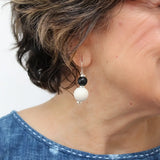 SYLCA Midnight Moon Dangle Earring