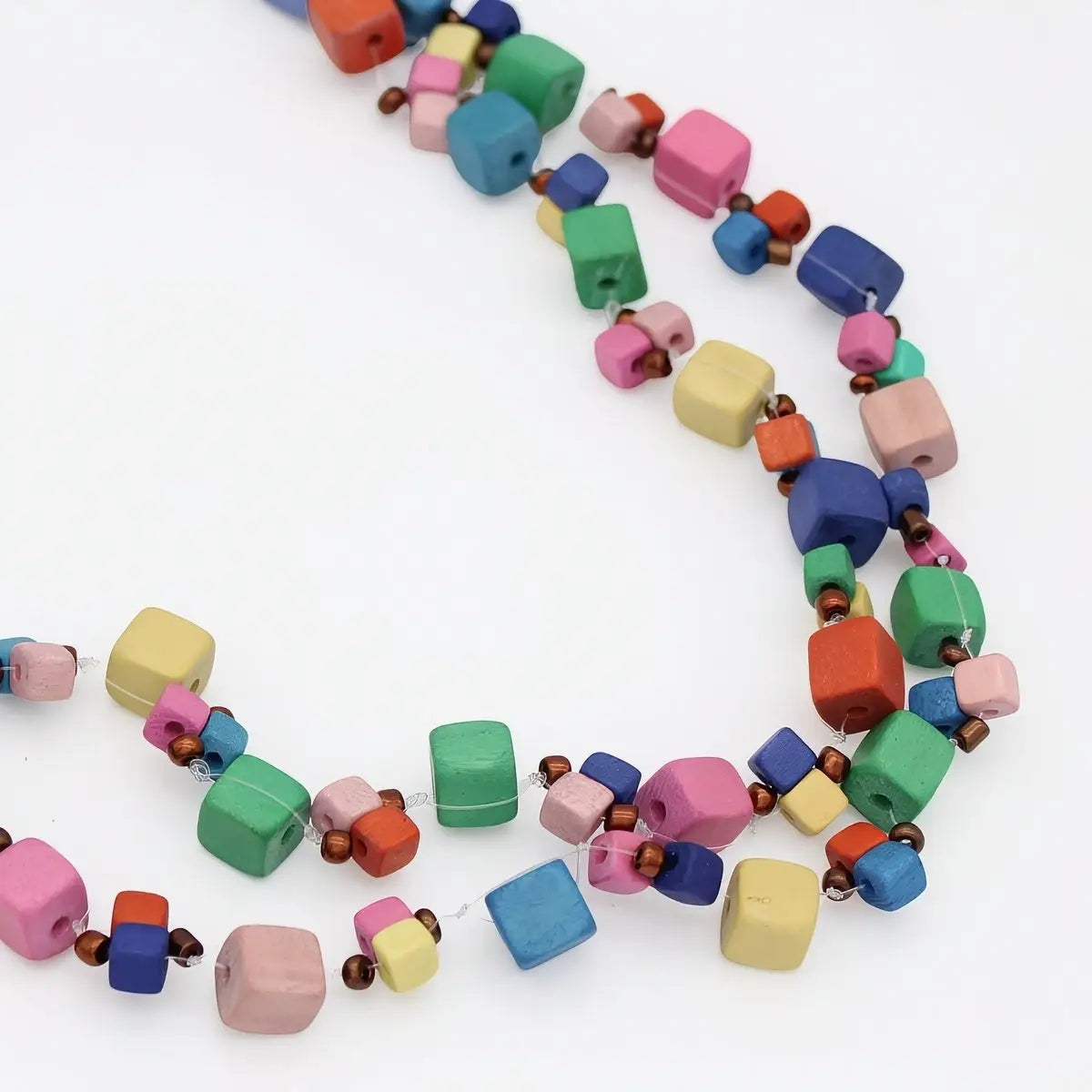 SYLCA Multi Color Lia Floating Bead Necklace