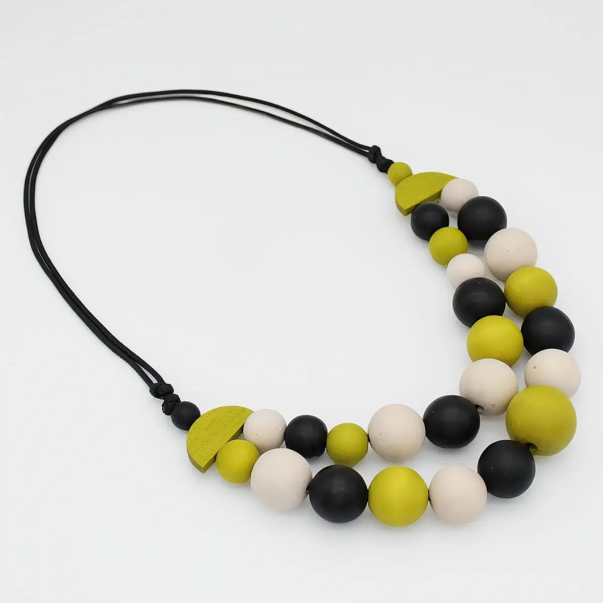 SYLCA Lime Zuri Round Bead Necklace