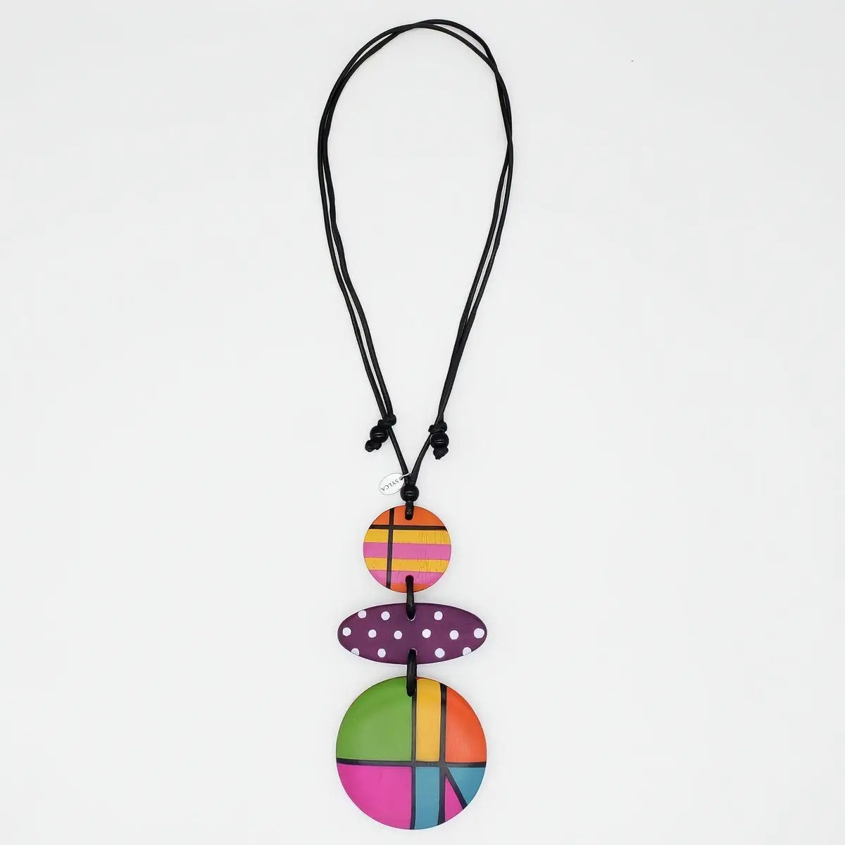 SYLCA Multi Color Abstract Athena Necklace