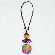 SYLCA Multi Color Abstract Athena Necklace